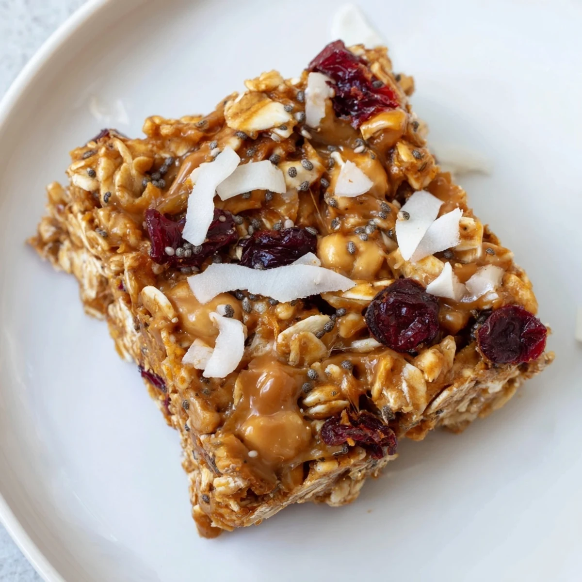 Golden and chewy No-Bake Energy Bars, studded with nuts and fruit, perfect for a healthy snack.