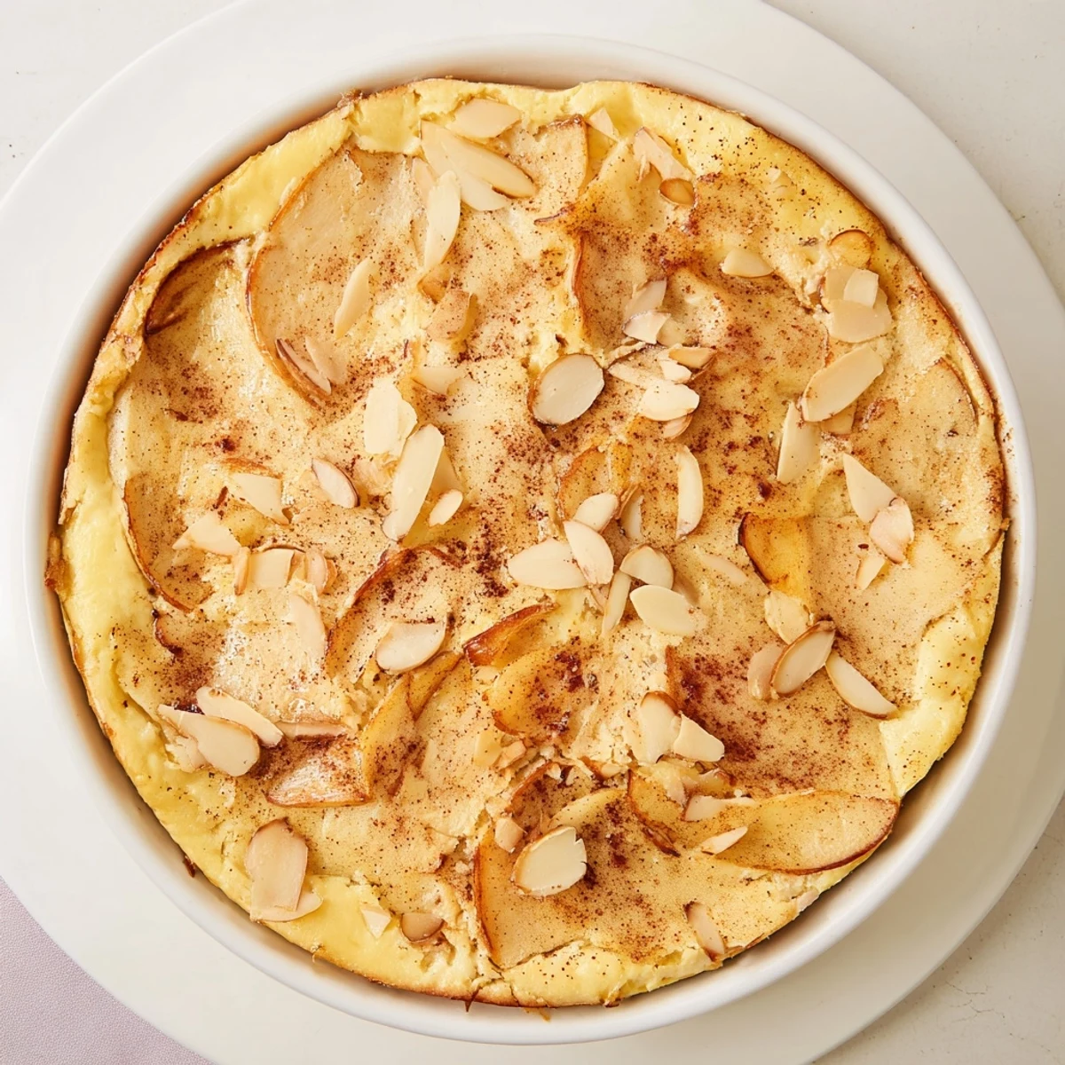 Rustic Crustless Apple Pie