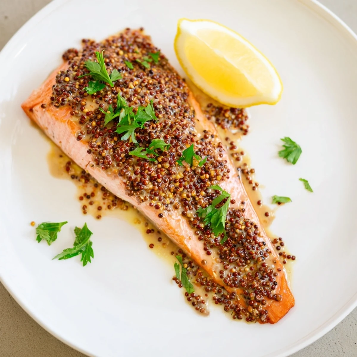 Honey Mustard Glazed Salmon