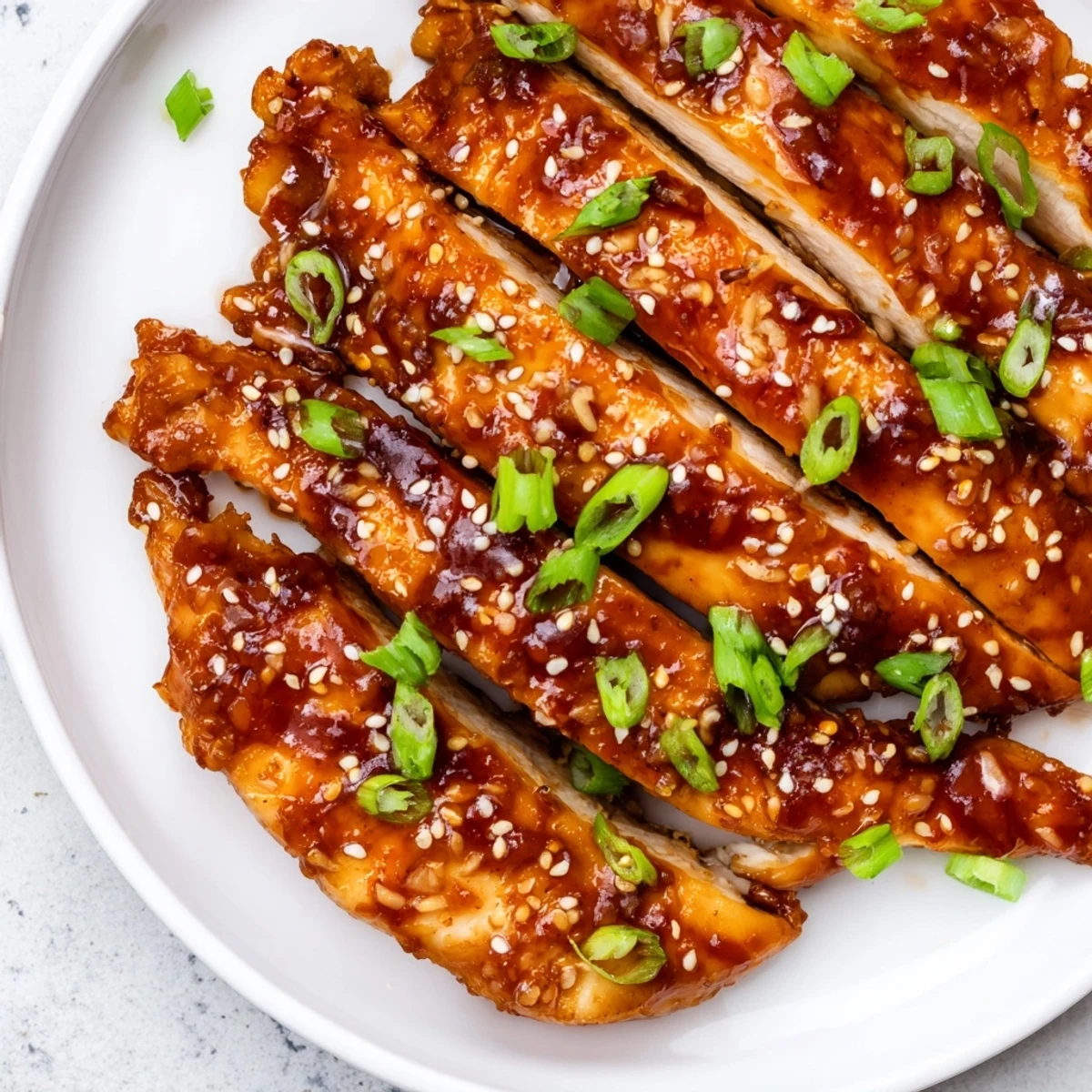 Coated in a glistening glaze, the Sweet and Spicy Sriracha Honey Chicken awaits, ideal with rice.