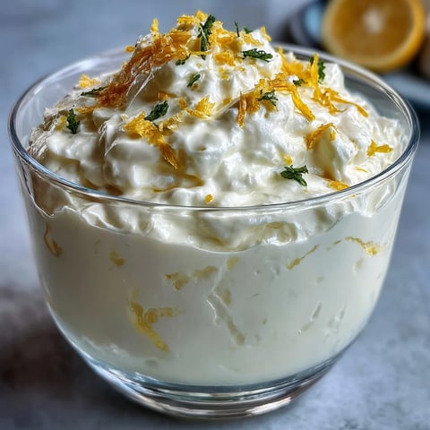 Creamy Lemon Fool served in clear dessert glasses, topped with fresh berries and a dusting of zesty lemon zest.