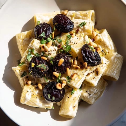 Pasta with Roasted Grapes Ricotta