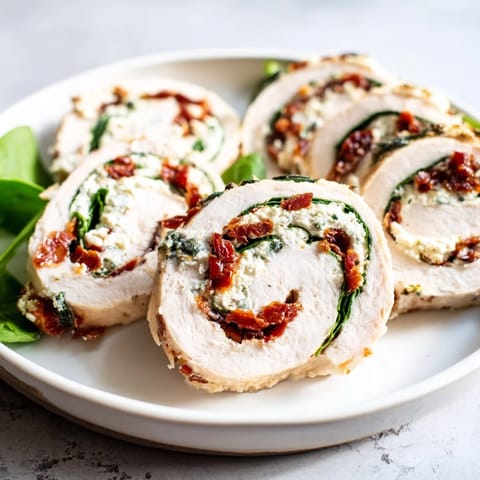 Sun-Dried Tomato Turkey Roll-Ups