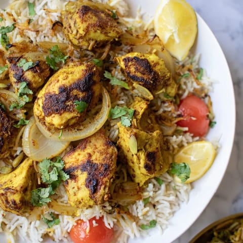 Easy chicken biryani dish