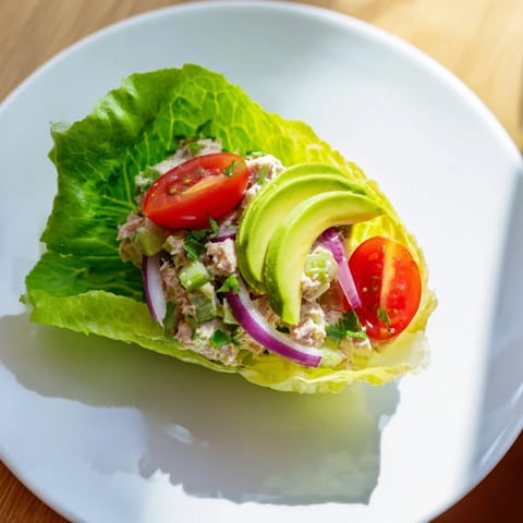 Tuna Salad Lettuce Wraps
