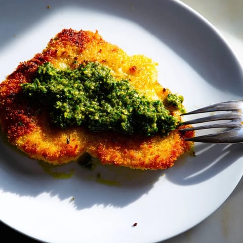 Crispy Pesto Chicken Cutlets