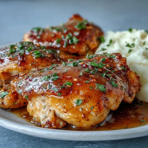 Slow Cooker Honey Mustard Chicken breasts bathed in a velvety, golden sauce, served steaming over fluffy white rice for a comforting dinner.