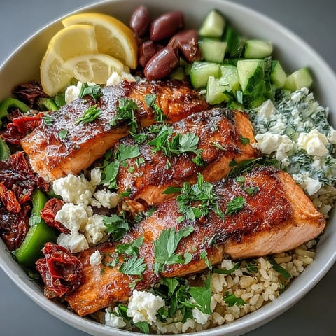 Mediterranean Salmon Bowl