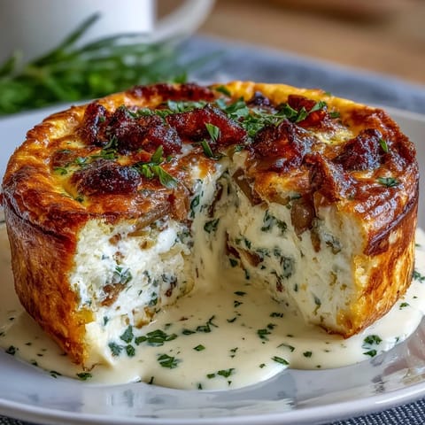 Spring Brunch Quiche with Leeks and Gruyere, a golden, custardy slice filled with tender leeks and melted Gruyere cheese.