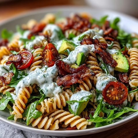 BLT Pasta Salad with Avocado