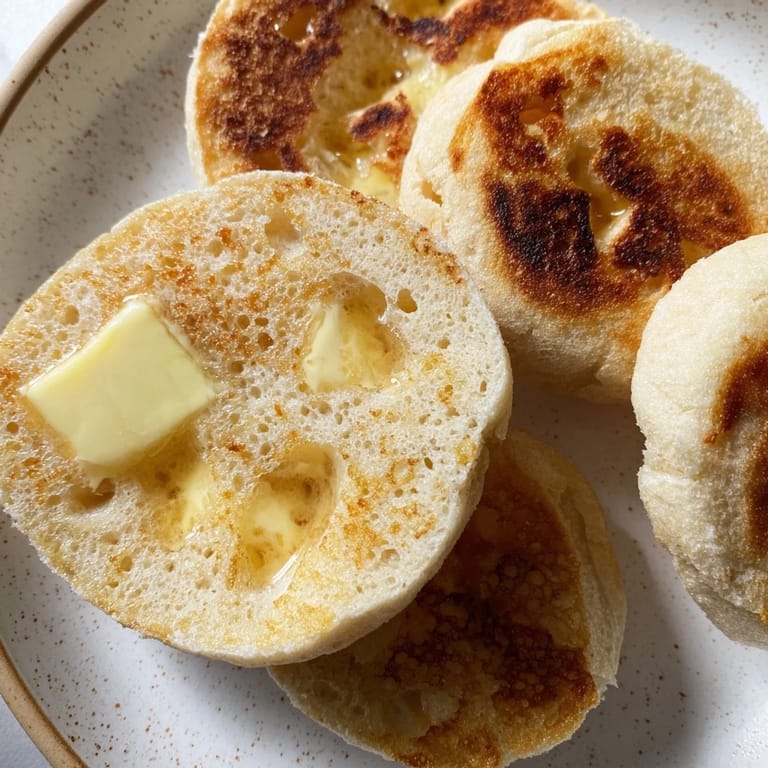 Freshly baked sheet pan English muffins, with a dusting of cornmeal, promise a beautiful texture.