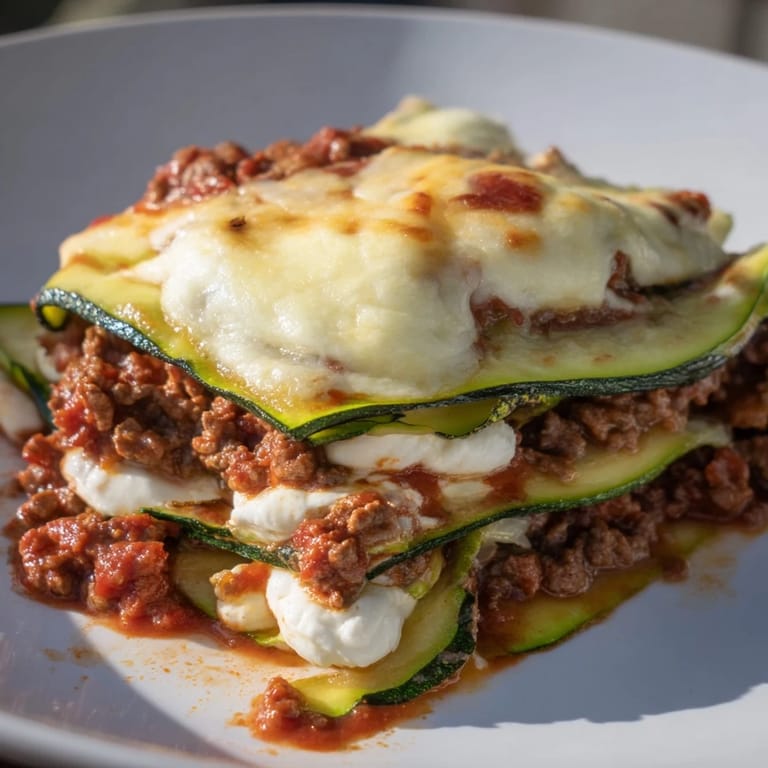 Enjoy this easy, flavorful zucchini lasagna skillet, a comforting Italian-American dinner.