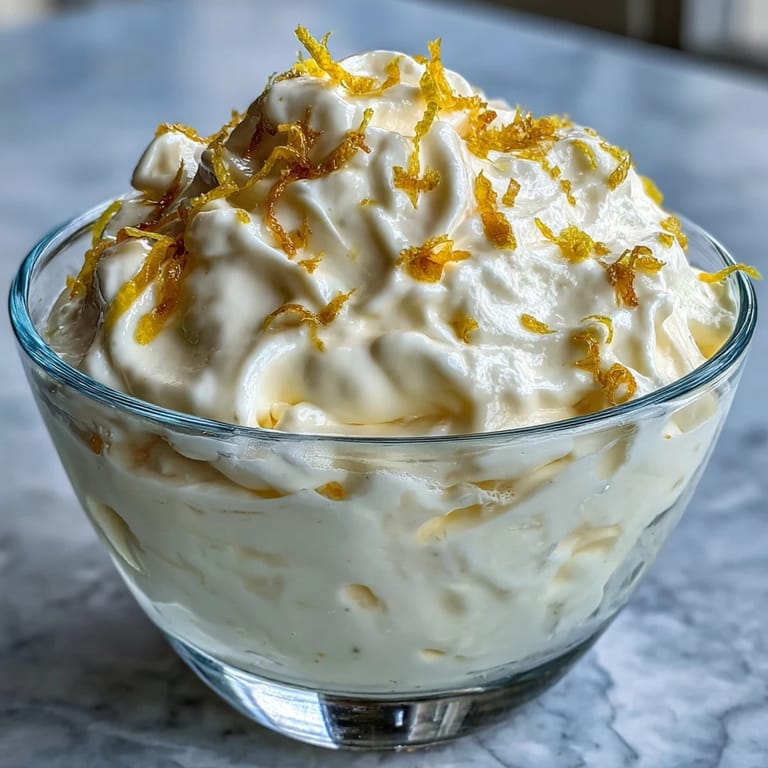 Silky Lemon Fool layered with whipped cream, garnished with a shortbread biscuit for a classic British dessert.