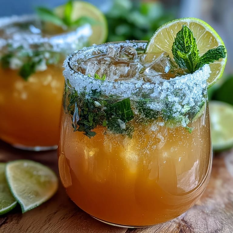 Bright Cinco de Mayo Margarita Mocktail in chilled glasses, sparkling with citrus and finished with a classic salt rim.