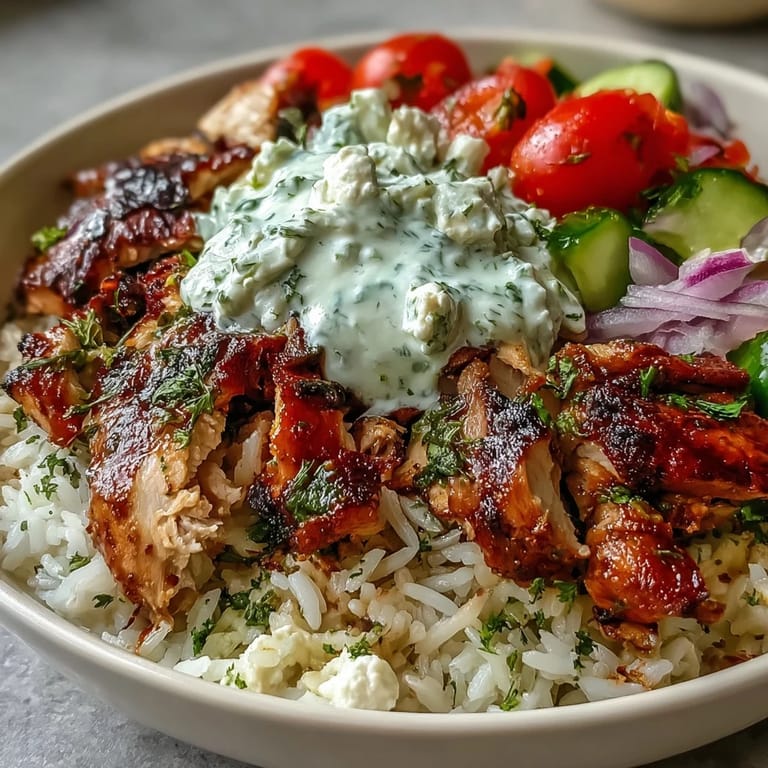 Flavorful Mediterranean Greek Chicken Bowls, a healthy and satisfying lunch or dinner.