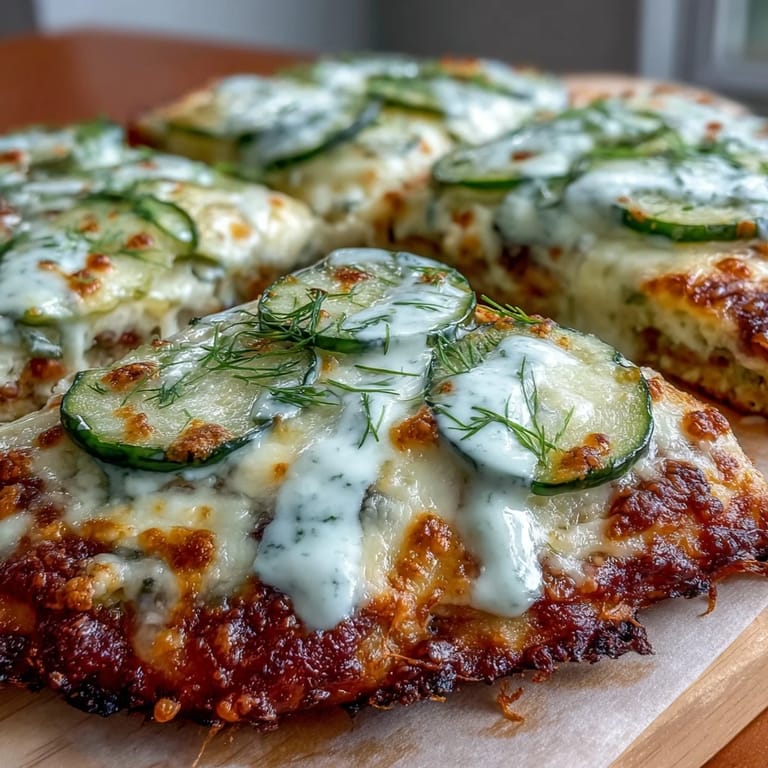 Crispy Pickle Pizza Flatbread, a tangy, cheesy treat ready to be devoured.